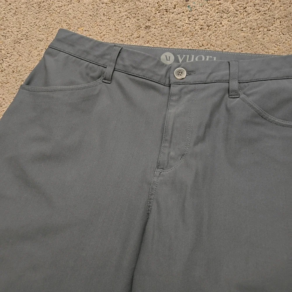Vuori Meta Pant Athletic Slim Fit 32 Performance Stretch Charcoal Mens Pants